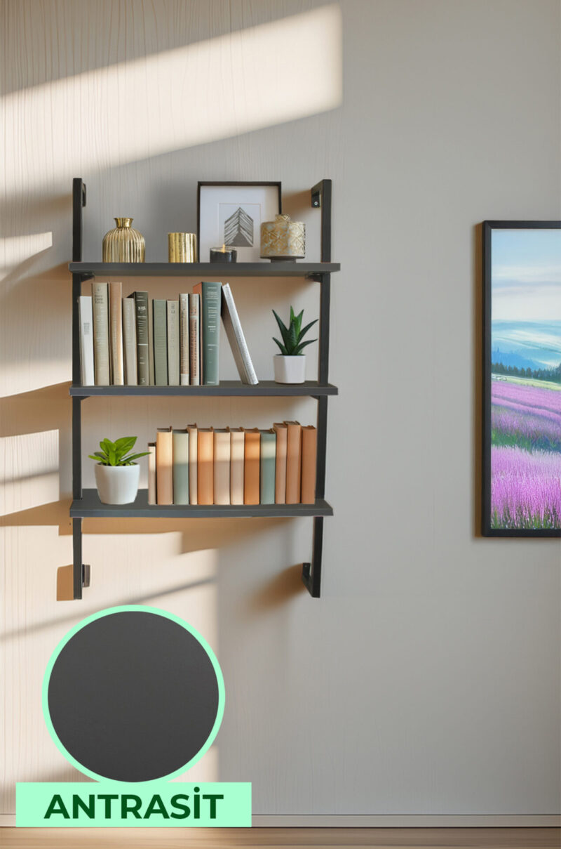 Üç Raflı Kitaplık-3 Raflı