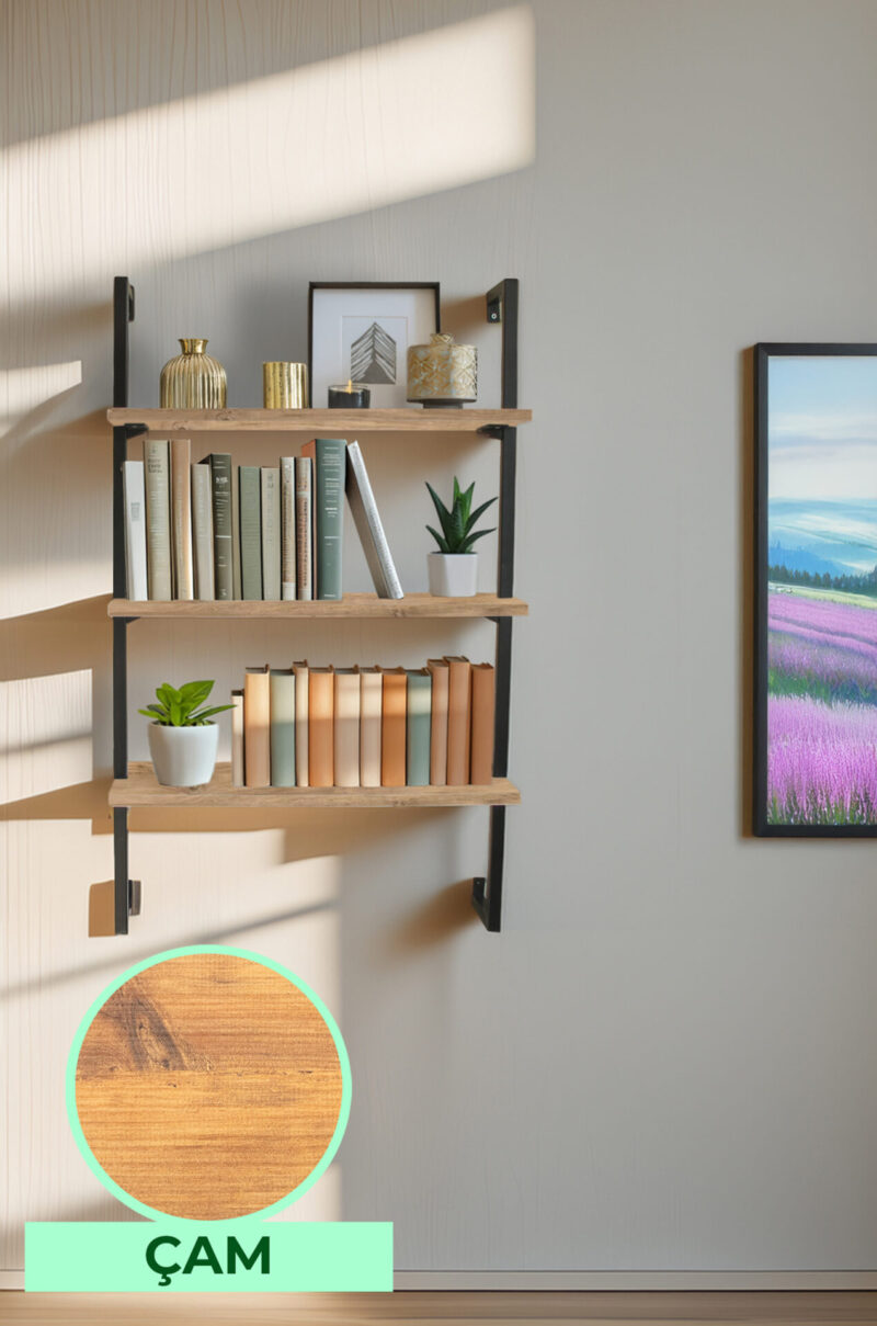 Üç Raflı Kitaplık-3 Raflı