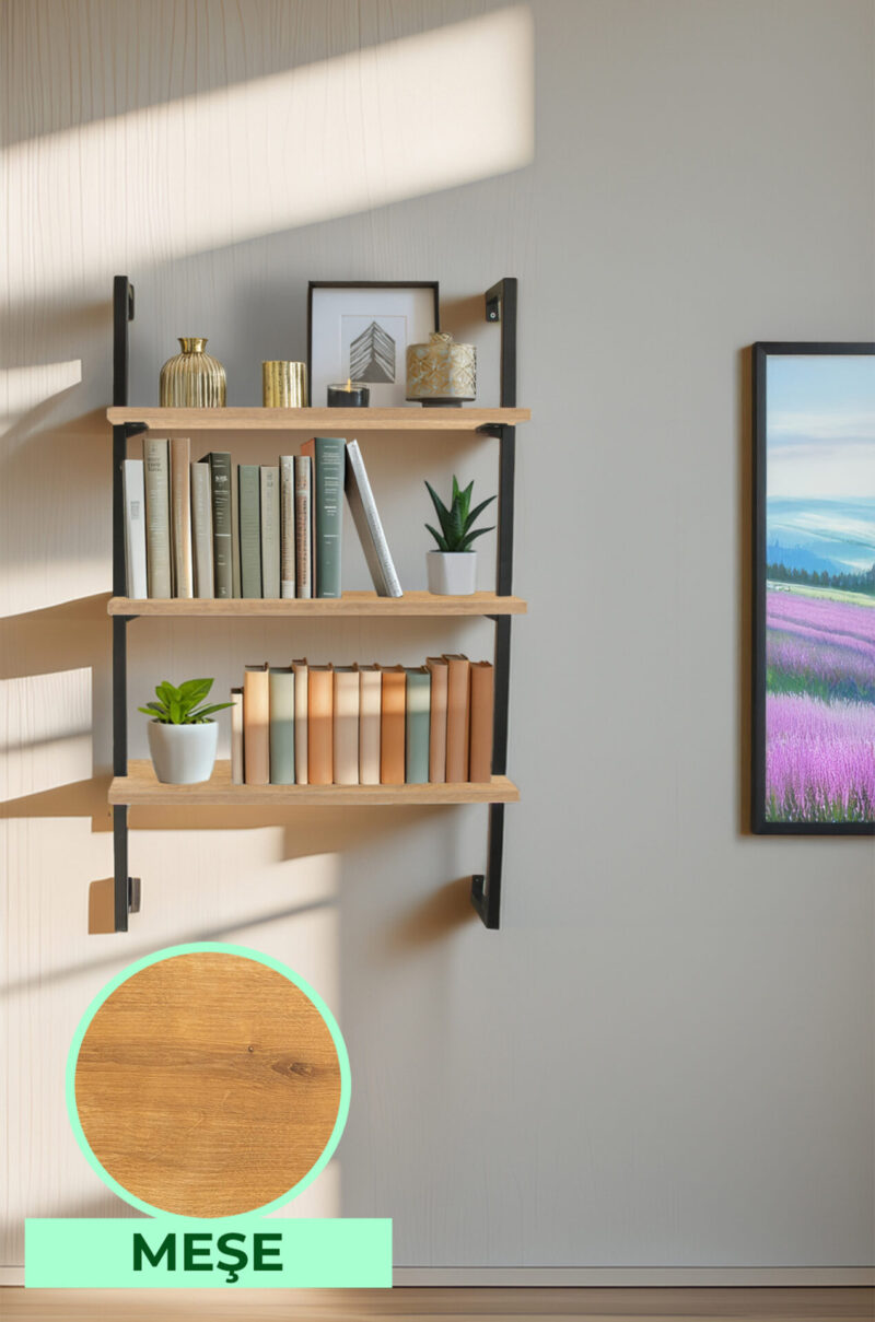 Üç Raflı Kitaplık-3 Raflı