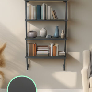 Dörtlü Raflı Kitaplık-4 Raflı