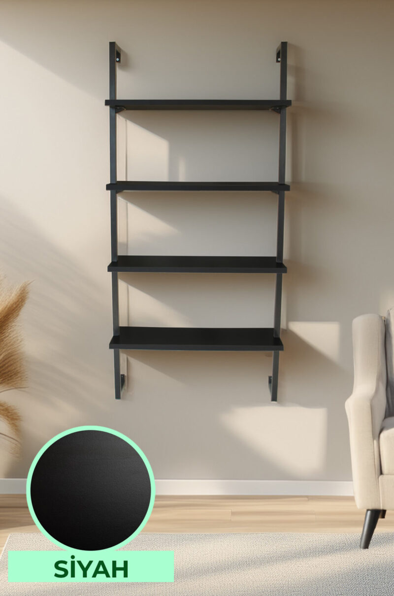 Dörtlü Raflı Kitaplık-4 Raflı