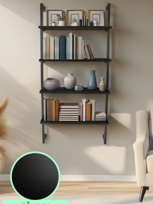 Dörtlü Raflı Kitaplık-4 Raflı